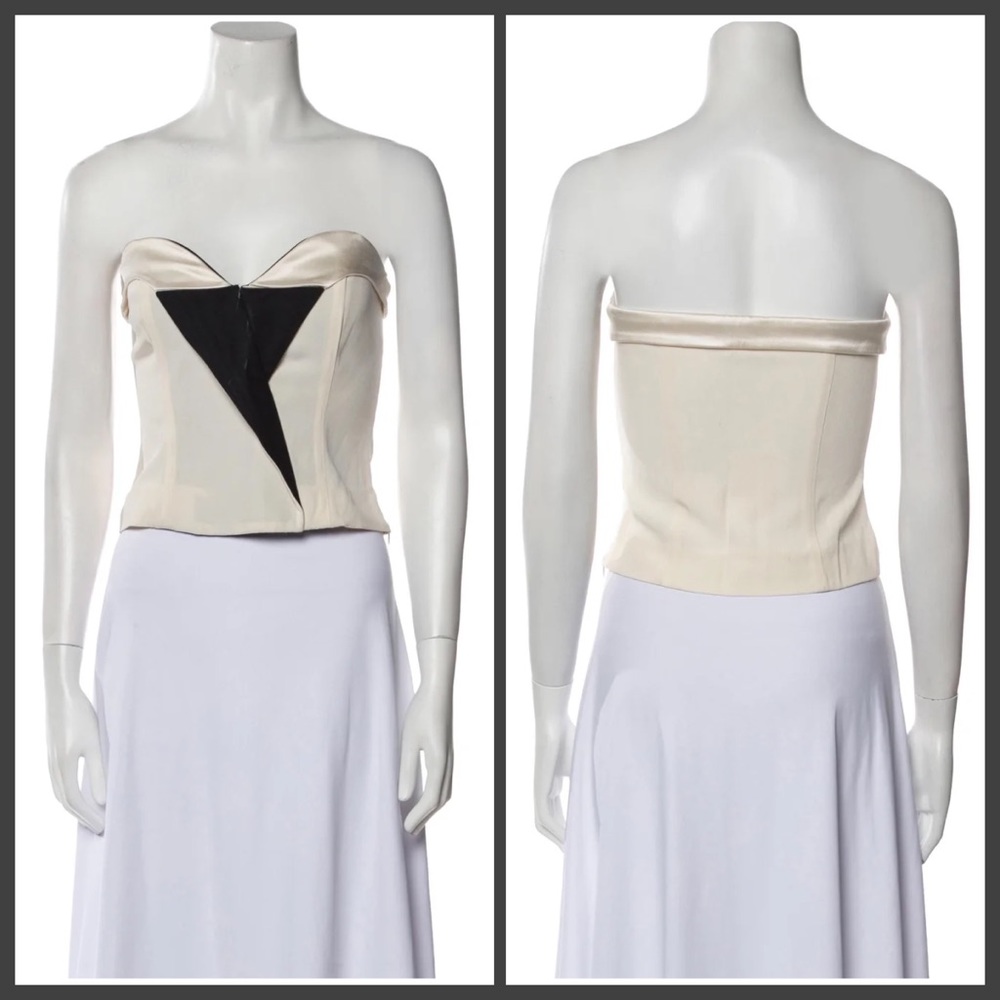 Fleur Du Mal RARE strapless crop top $450